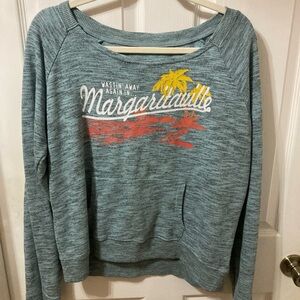 Teal Margaritaville Graphic Pullover